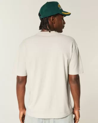Boxy Heavyweight Cotton Crew T-paita