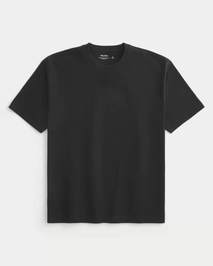 Boxy Heavyweight Cotton Crew T-paita