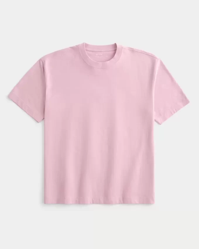 Boxy Heavyweight Cotton Crew T-paita