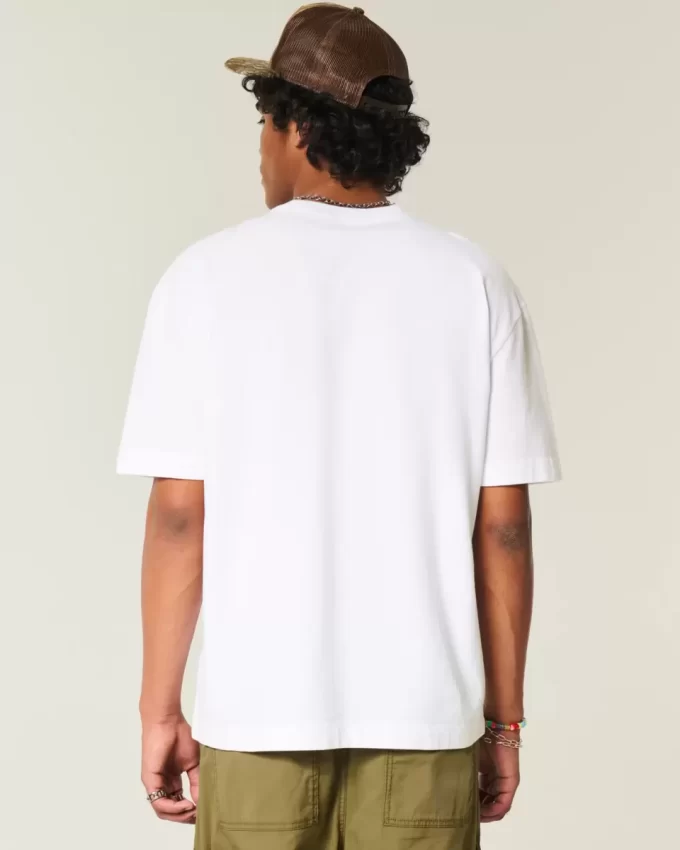Boxy Heavyweight Cotton Crew T-paita