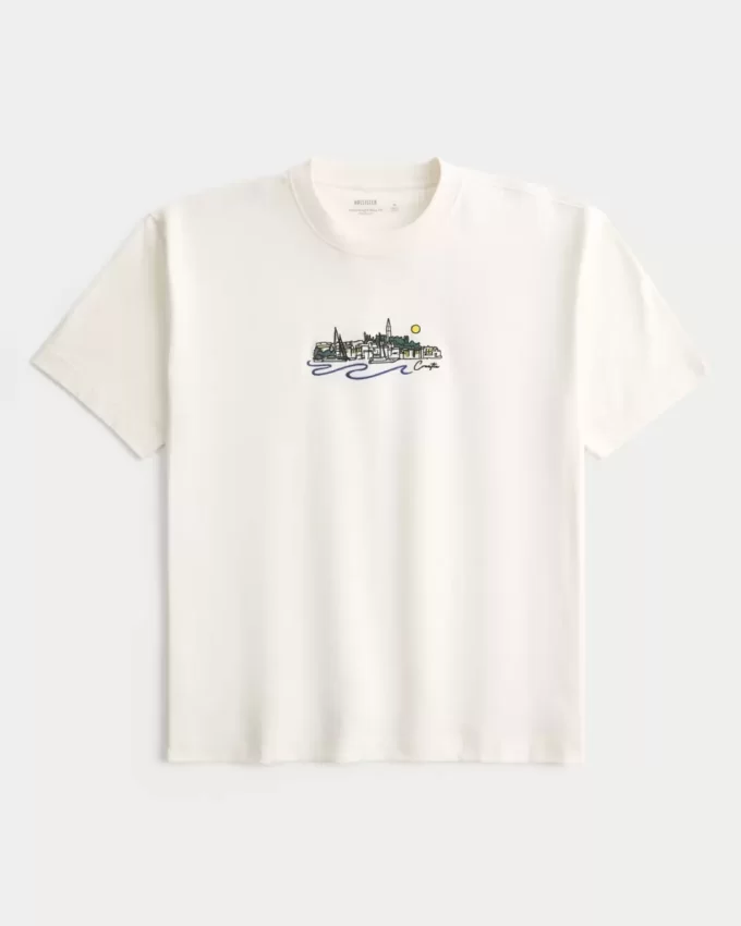 Boxy Heavyweight Croatia Graphic T-paita Boxy Heavyweight Croatia Graphic T-paita
