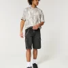 Boxy Heavyweight Crop Camo Crew T-paita