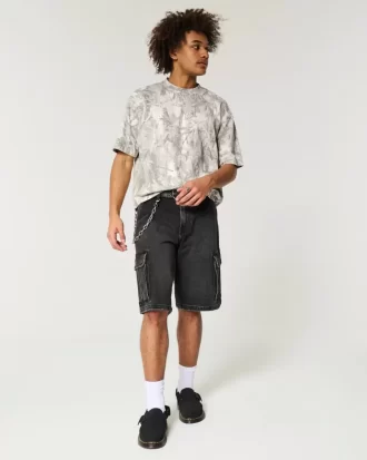 Boxy Heavyweight Crop Camo Crew T-paita Boxy Heavyweight Crop Camo Crew T-paita