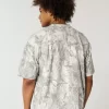 Boxy Heavyweight Crop Camo Crew T-paita