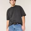 Boxy Heavyweight Crop Crew T-paita
