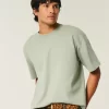 Boxy Heavyweight Crop Crew T-paita