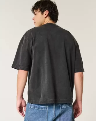Boxy Heavyweight Crop Crew T-paita
