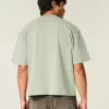 Boxy Heavyweight Crop Crew T-paita
