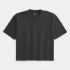 Boxy Heavyweight Crop Crew T-paita