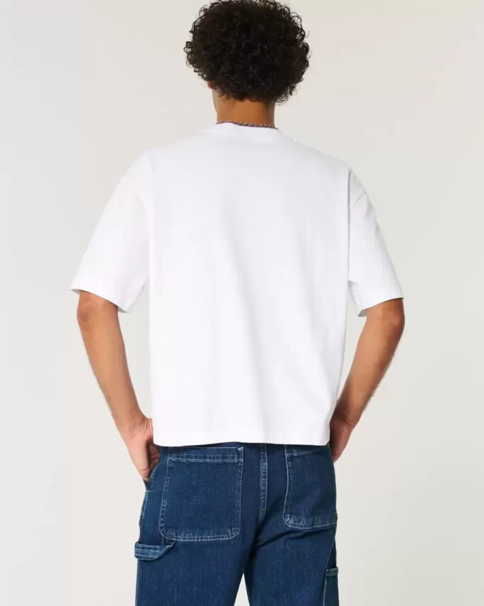 Boxy Heavyweight Crop Crew T-paita Boxy Heavyweight Crop Crew T-paita