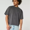 Boxy Heavyweight Crop Washed Crew T-paita Boxy Heavyweight Crop Washed Crew T-paita