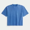Boxy Heavyweight Crop Washed Crew T-paita Boxy Heavyweight Crop Washed Crew T-paita