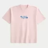 Boxy Heavyweight Hawaii Graphic T-paita Boxy Heavyweight Hawaii Graphic T-paita