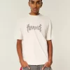 Boxy Heavyweight Heavy Daze Graphic T-paita