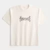 Boxy Heavyweight Heavy Daze Graphic T-paita