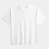 Boxy Heavyweight Logo Crew T-paita