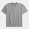Boxy Heavyweight Logo Crew T-paita