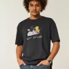 Boxy Heavyweight Looney Tunes -grafiikkapaita Boxy Heavyweight Looney Tunes -grafiikkapaita