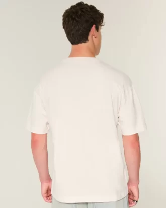 Boxy Heavyweight Newport Beach Graphic T-paita