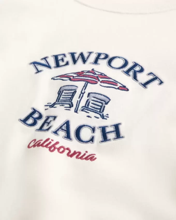 Boxy Heavyweight Newport Beach Graphic T-paita Boxy Heavyweight Newport Beach Graphic T-paita