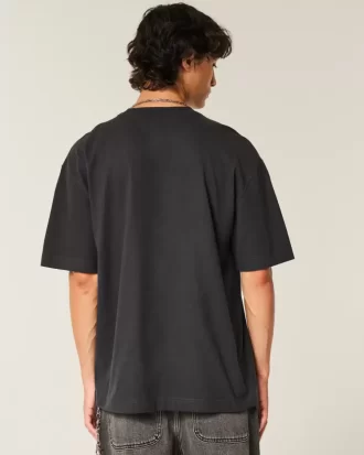 Boxy Heavyweight No Fear Graphic T-paita