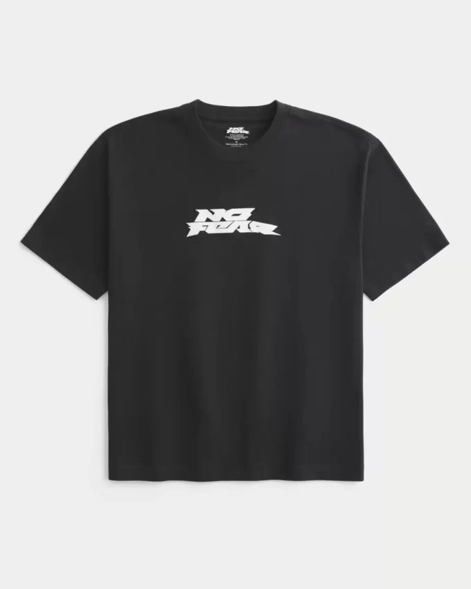 Boxy Heavyweight No Fear Graphic T-paita Boxy Heavyweight No Fear Graphic T-paita