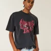 Boxy Heavyweight Nowhere Fast Graphic T-paita
