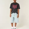 Boxy Heavyweight Nowhere Fast Graphic T-paita