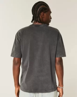 Boxy Heavyweight Oahu Graphic T-paita