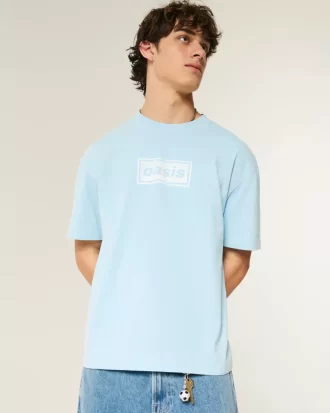Boxy Heavyweight Oasis Graphic T-paita