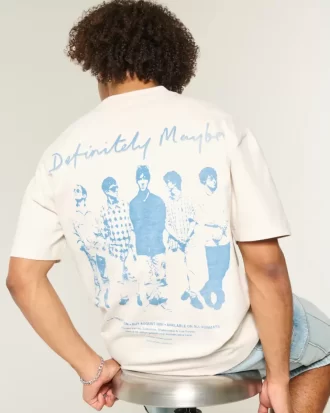 Boxy Heavyweight Oasis Graphic T-paita