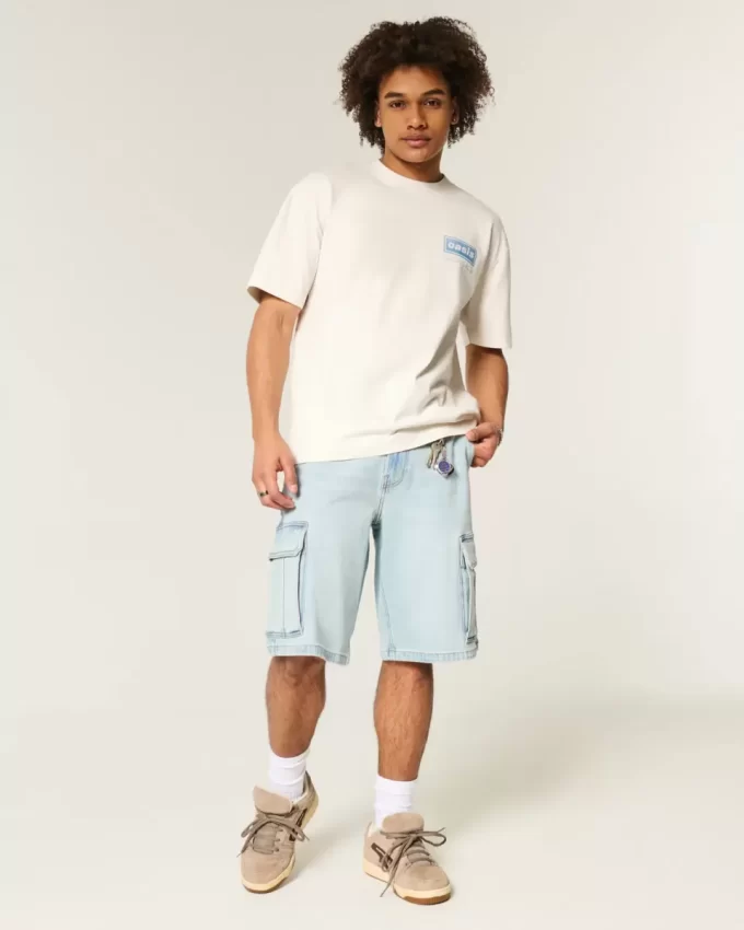 Boxy Heavyweight Oasis Graphic T-paita Boxy Heavyweight Oasis Graphic T-paita