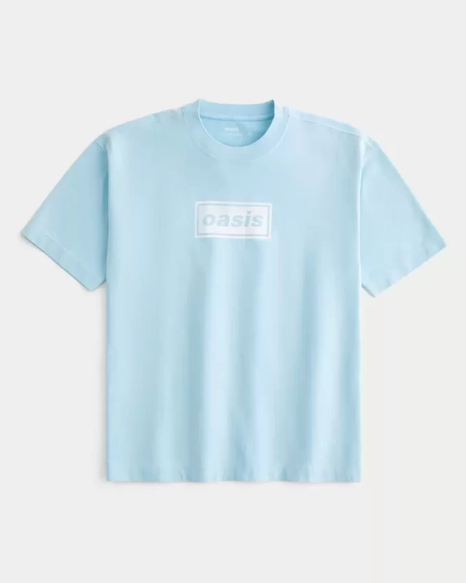 Boxy Heavyweight Oasis Graphic T-paita Boxy Heavyweight Oasis Graphic T-paita