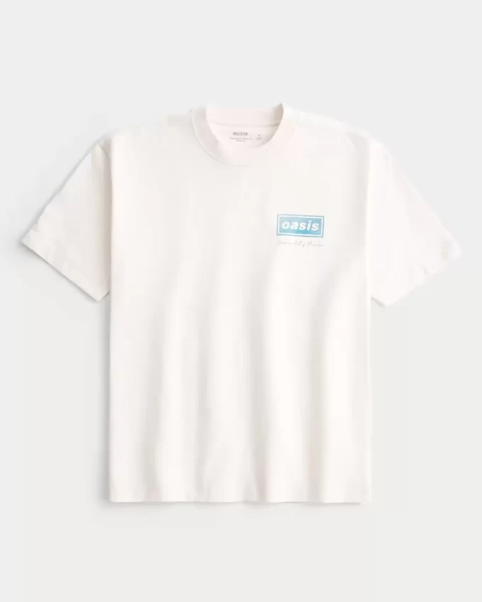 Boxy Heavyweight Oasis Graphic T-paita Boxy Heavyweight Oasis Graphic T-paita