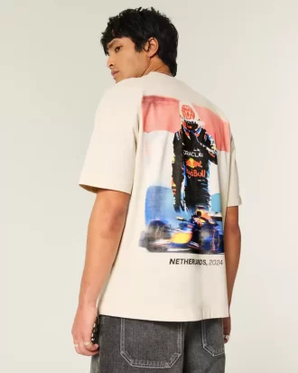 Boxy Heavyweight Oracle Red Bull Racing Graphic T-paita