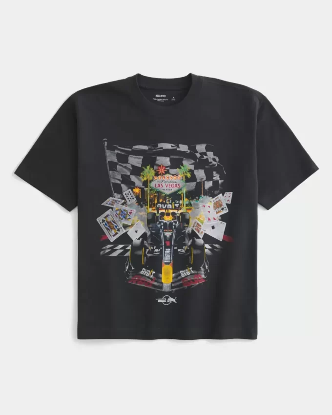 Boxy Heavyweight Oracle Red Bull Racing Graphic T-paita Boxy Heavyweight Oracle Red Bull Racing Graphic T-paita