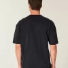 Boxy Heavyweight Star Ebellished Crew T-paita Boxy Heavyweight Star Ebellished Crew T-paita