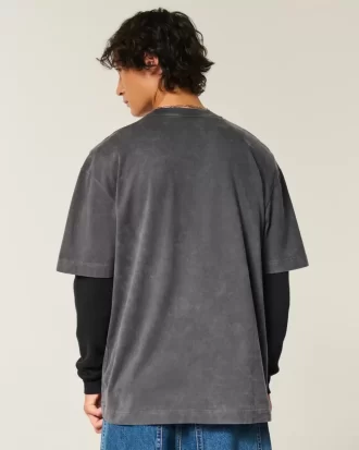 Boxy Heavyweight Star Graphic T-paita Boxy Heavyweight Star Graphic T-paita