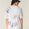 Boxy Heavyweight Tie-Dye Cotton Crew T-paita Boxy Heavyweight Tie-Dye Cotton Crew T-paita