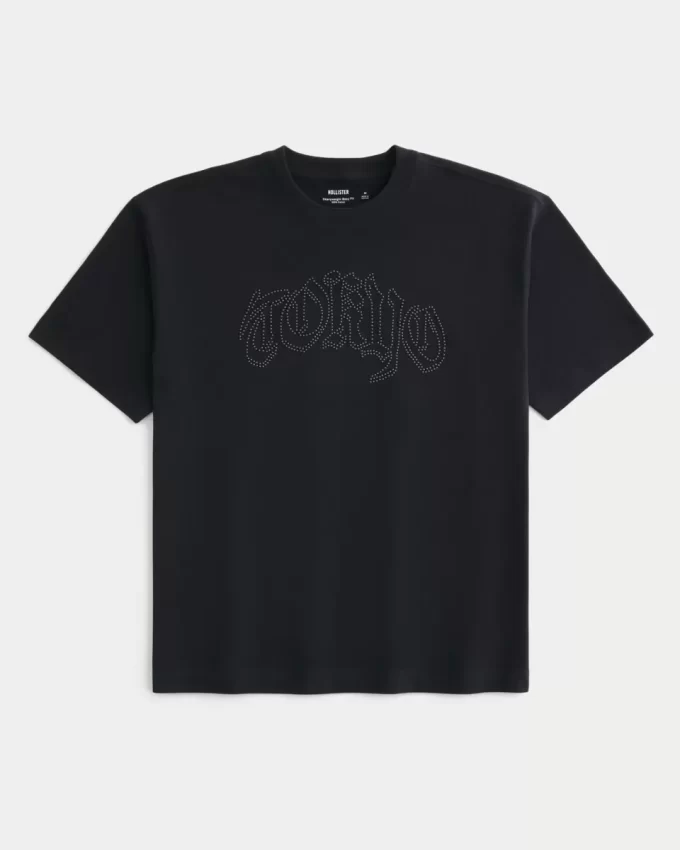 Boxy Heavyweight Tokyo Graphic T-paita Boxy Heavyweight Tokyo Graphic T-paita