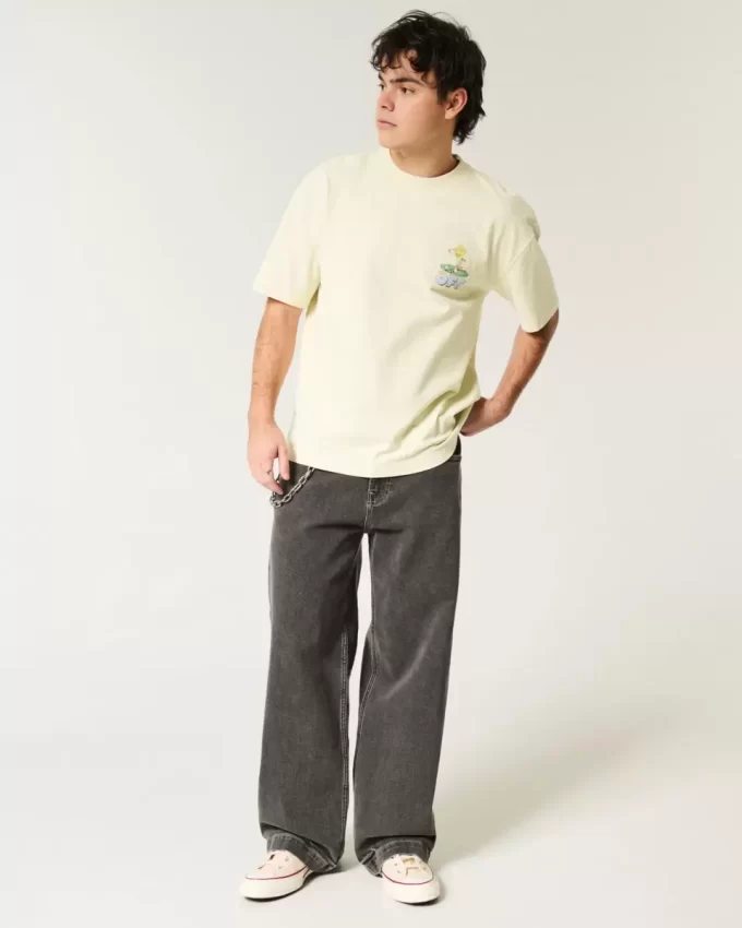 Boxy Heavyweight Tweety Golf Graphic T-paita