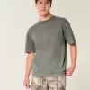 Boxy Heavyweight Washed Cotton Crew T-paita Boxy Heavyweight Washed Cotton Crew T-paita