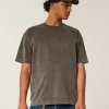 Boxy Heavyweight Washed Cotton Crew T-paita Boxy Heavyweight Washed Cotton Crew T-paita