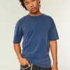 Boxy Heavyweight Washed Cotton Crew T-paita Boxy Heavyweight Washed Cotton Crew T-paita