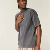 Boxy Heavyweight Washed Cotton Crew T-paita Boxy Heavyweight Washed Cotton Crew T-paita