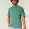Boxy Heavyweight Washed Cotton Crew T-paita Boxy Heavyweight Washed Cotton Crew T-paita