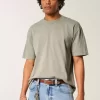 Boxy Heavyweight Washed Cotton Crew T-paita Boxy Heavyweight Washed Cotton Crew T-paita