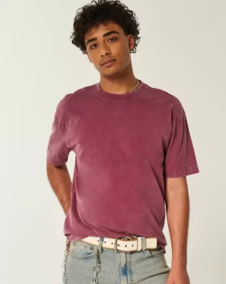 Boxy Heavyweight Washed Cotton Crew T-paita Boxy Heavyweight Washed Cotton Crew T-paita