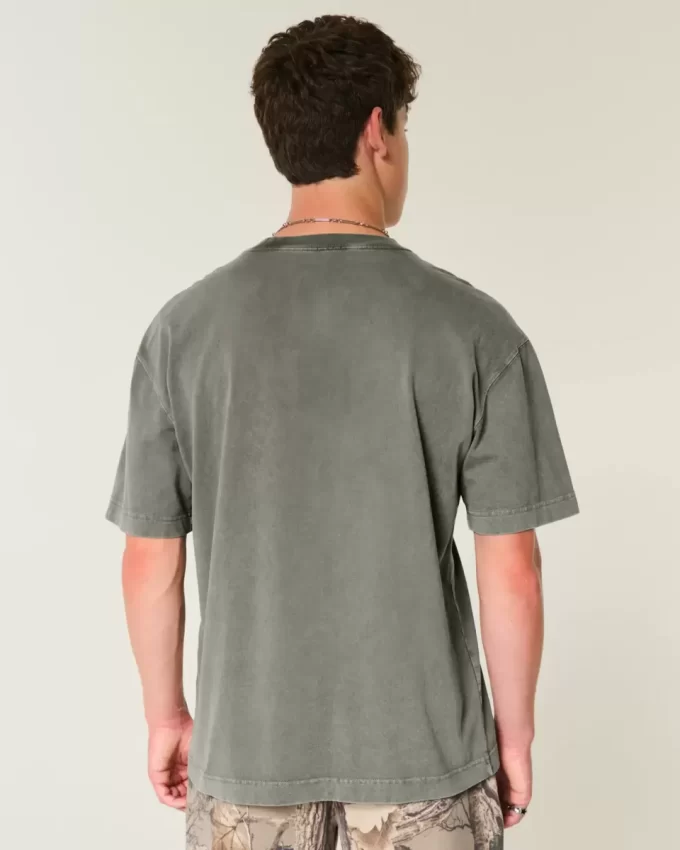 Boxy Heavyweight Washed Cotton Crew T-paita Boxy Heavyweight Washed Cotton Crew T-paita