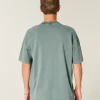 Boxy Heavyweight Washed Cotton Crew T-paita Boxy Heavyweight Washed Cotton Crew T-paita
